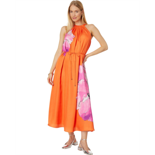 Ted Baker Immia Halterneck Swing Maxi Dress with Self Belt