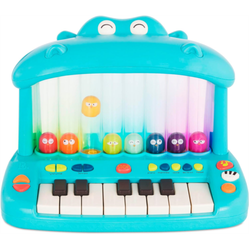 B. toys- Hippo Pop- Musical Toy Keyboard Play Piano Songs, Sounds & Lights Musical Instrument for Toddlers, Kids 12 Months +