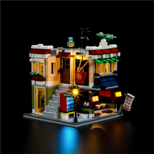 BRIKSMAX Led Lighting Kit for LEGO-31131 Downtown Noodle Shop - Compatible with Lego Creator 3-in-1 Building Blocks Model- Not Include The Lego Set