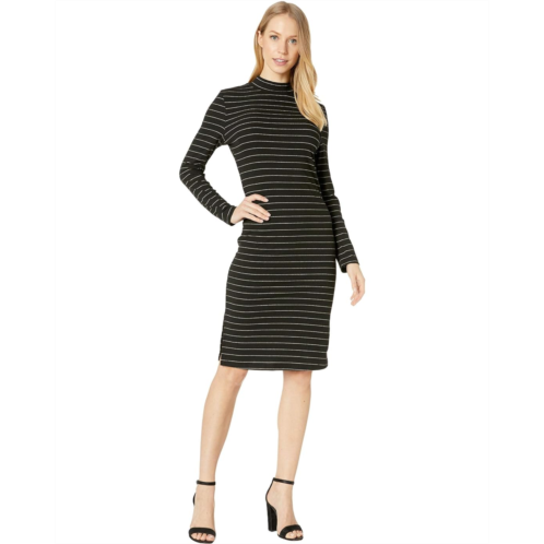 Steve Madden Gold Rush Lurex Rib Knit Midi with Back Keyhole