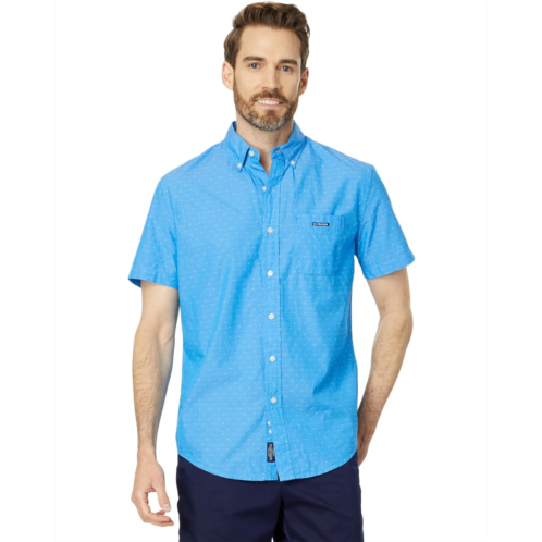 U.S. POLO ASSN. Short Sleeve Classic Fit Dobby Dot Pattern Woven Shirt