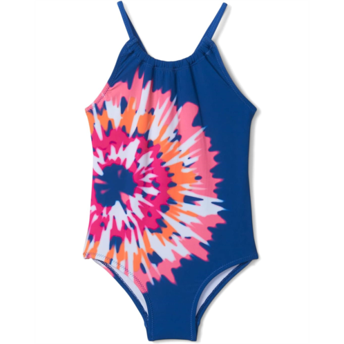 Hatley Kids Shibori Tie-Dye Gather Front Swimsuit (Toddler/Little Kids/Big Kids)