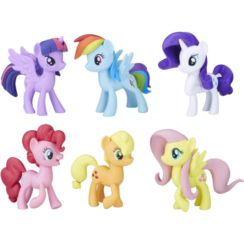My Little Pony Friendship is Magic Toy Meet The Mane 6 Collection Set - 6 Pony Figures Including Twilight Sparkle, Kids Ages 3 and Up (Amazon Exclusive)