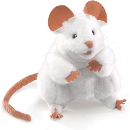 The Puppet Company Folkmanis Mouse Hand Puppet, White