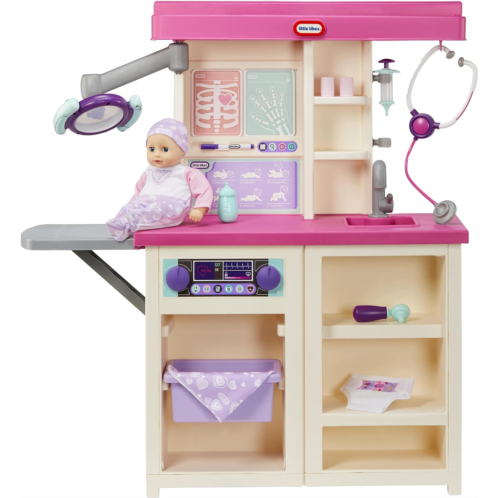 Little Tikes My First Baby Care Center Pretend Play Set for Doctor Nurse Parent Role Play with 15 Accessories for Kids, Boys, Girls Ages 3+ Years