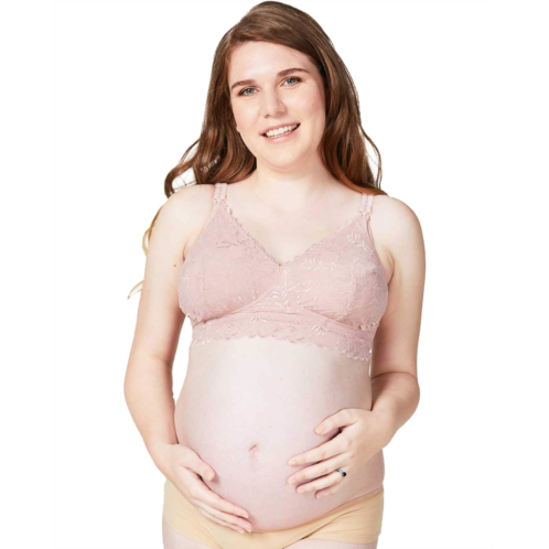 Cake Maternity Maternity Chantilly Petite Wire Free Lace Nursing Bralette (For B-D Cups)