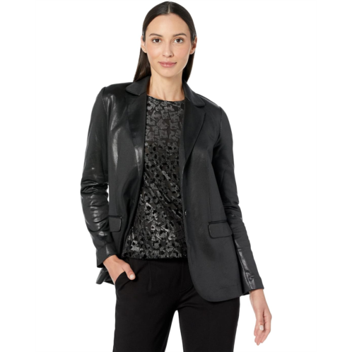 Womens Elliott Lauren Trailblazer Coated French Terry Boyfriend Blazer