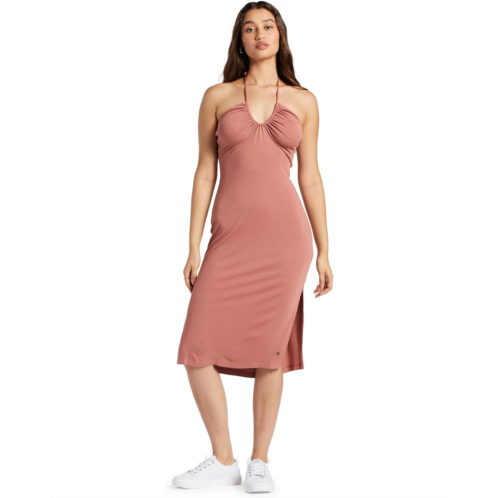 Womens Roxy Late Sunset Halter Midi Dress