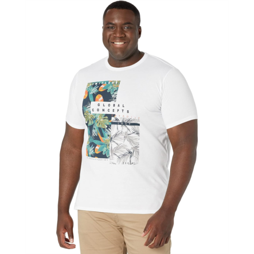 Johnny Bigg Big & Tall Jungle Leaf Print Crew Tee