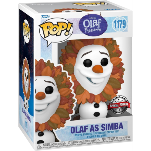 Funko POP Disney!: Olaf Presents - Olaf as Simba, Amazon Exclusive, Multicolor, (61823)