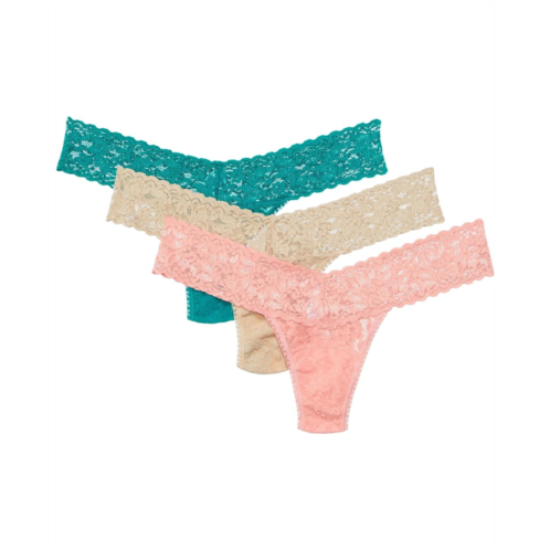 Womens Hanky Panky Signature Lace Original Rise Thong 3-Pack