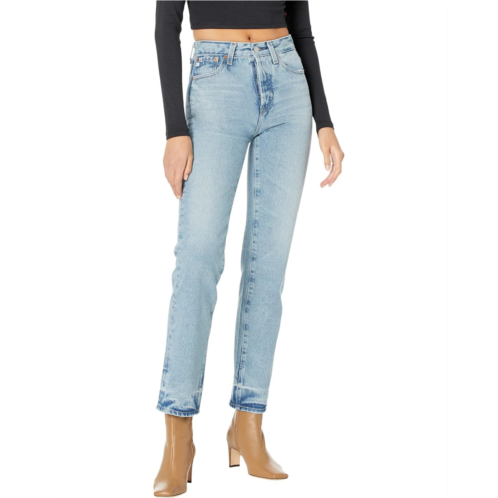 AG Jeans Alexxis Vintage High-Rise Straight in 17 Years West Lake