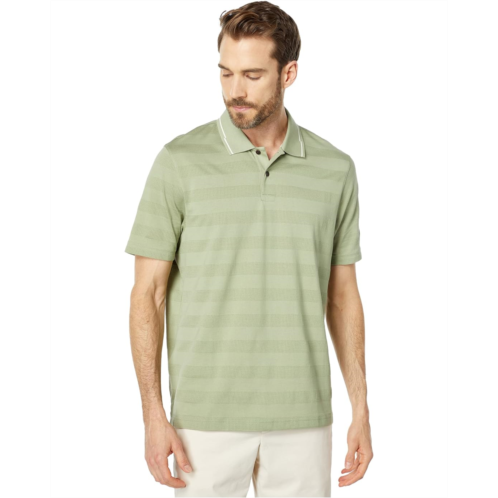 Ted Baker Irby Short Sleeve Textured Stripe Polo