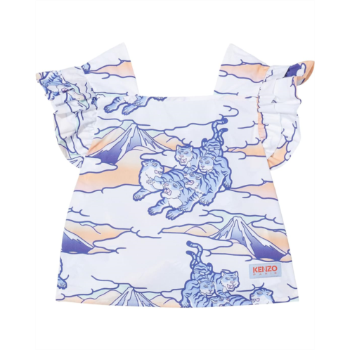 Kenzo Kids Poplin Shirt with All Over Print (Little Kids/Big Kids)