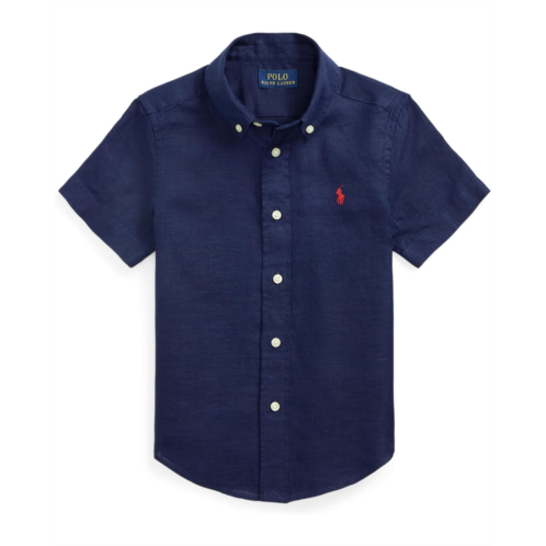Polo Ralph Lauren Kids Linen Short Sleeve Shirt (Toddler/Little Kid)