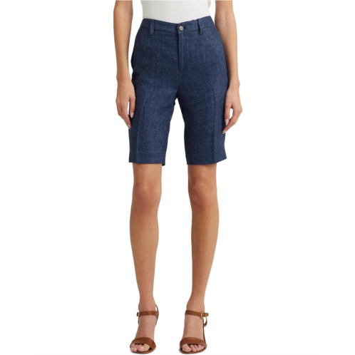 POLO RALPH LAUREN Womens Lauren Ralph Lauren Delave Linen Shorts