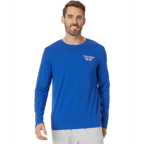 Mens Nautica Sustainably Crafted Long Sleeve Graphic T-Shirt