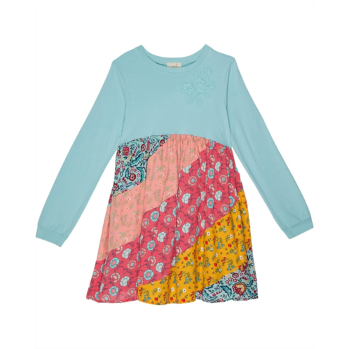 PEEK Mixed Print Long Sleeve Dress (Toddler/Little Kids/Big Kids)