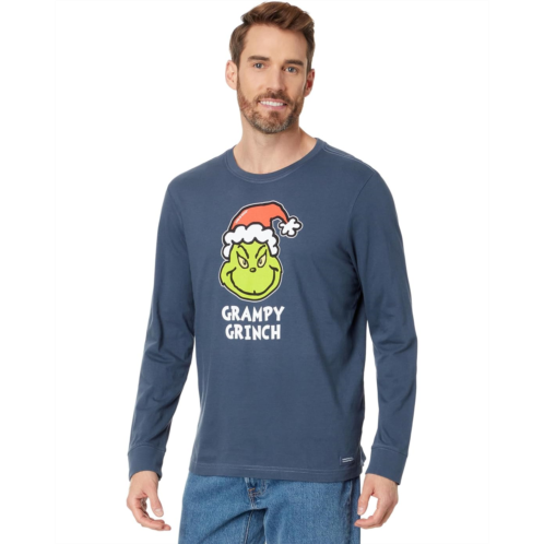 Life is Good Grampy Grinch Long Sleeve Crusher Tee