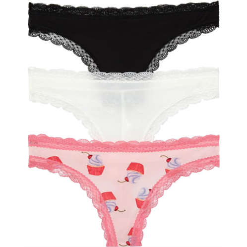 Honeydew Intimates Aiden 3-Pack Lace Back Thong