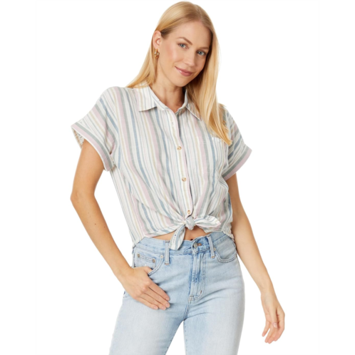 Womens Lucky Brand Relaxed Striped Workwear Shirt