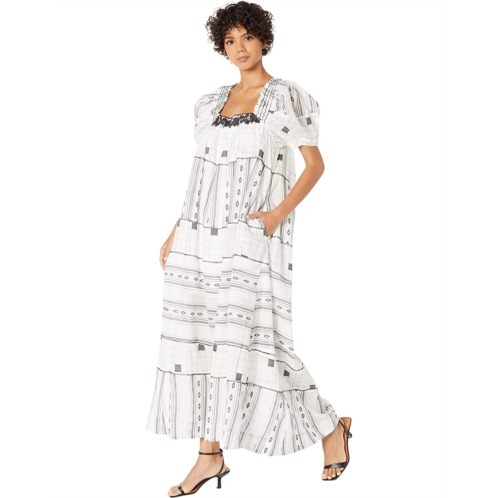 Free People Jamie Embroidered Maxi