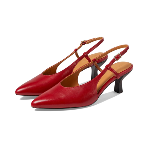 Womens Madewell The Debbie Slingback Pump In Leather