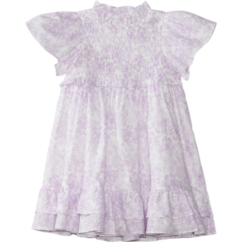 Janie and Jack Smocked Flutter Sleeve Dress (Toddler/Little Kids/Big Kids)
