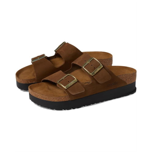 Womens Birkenstock Papillio by Birkenstock Arizona Platform Sandal - Nubuck