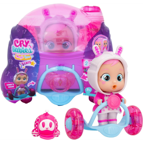 Cry Babies Magic Tears Stars Coneys House - 11+ Surprise Accessories, Doll Kids Age 3+
