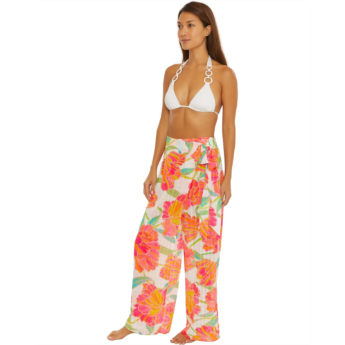 Womens Trina Turk Poppy Crossover Beach Pants