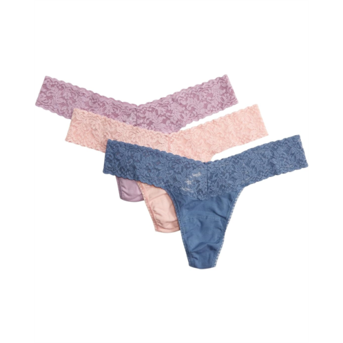 Hanky Panky 3-Pack Low Rise Cotton Thongs