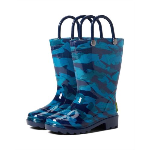 Western Chief Kids Camo Shark PVC Rain Boot (Toddler/Little Kid)