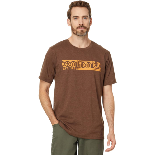 Mens Carhartt Relaxed Fit Lightweight Short-Sleeve Logo Graphic T-Shirt