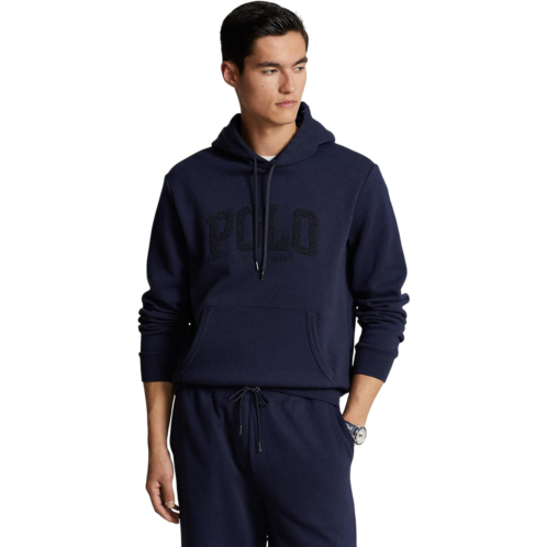 Mens Polo Ralph Lauren Logo Double-Knit Mesh-Face Hoodie