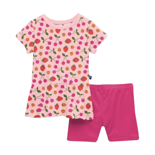 Kickee Pants Kids Print Short Sleeve Playtime Outfit Set (Toddler/Little Kids/Big Kids)