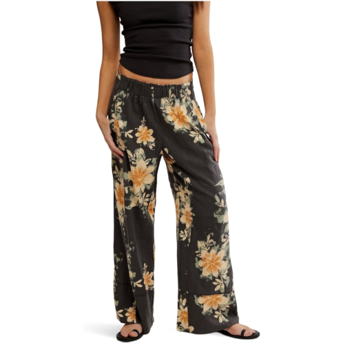 Womens Free People Days End Printed Linen Pu