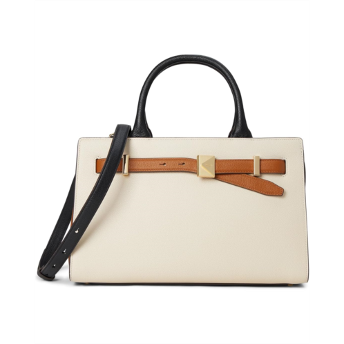 Kate Spade New York Tribeca Colorblocked Pebbled Leather Satchel