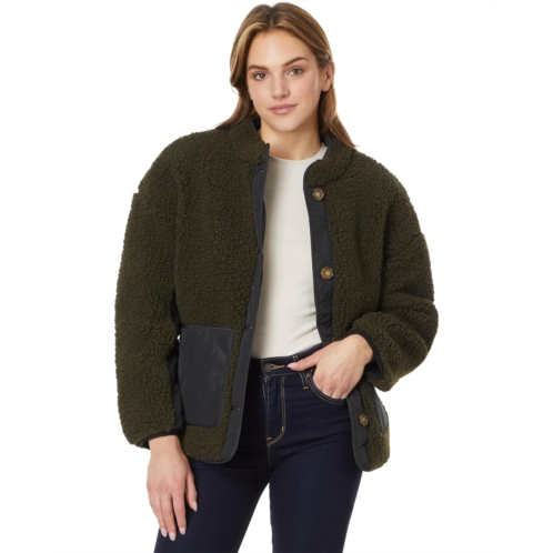 Lucky Brand Reversible Mixed Media Faux Shearling Jacket