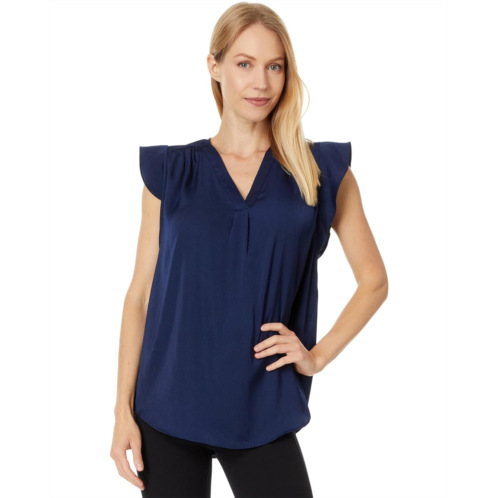 Vince Camuto V-Neck Ruffle Sleeve Blouse
