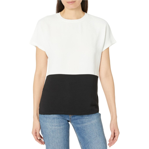 Womens Tommy Hilfiger Short Sleeve Color-Block Top