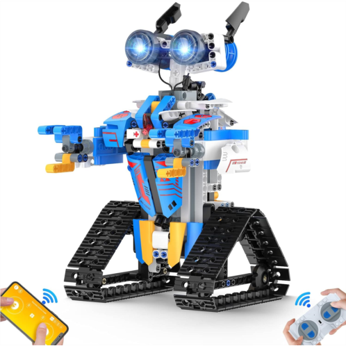 Henoda Robot Toys for 8-16 Year Old Boys Girls Kids with APP or Remote Control Science Programmable Building Block Kit, STEM Projects Educational Birthday Gifts