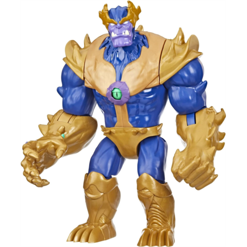 Marvel Avengers Mech Strike Monster Hunters Monster Punch Thanos Toy, 9-Inch-Scale Deluxe Action Figure, Toys for Kids Ages 4 and Up