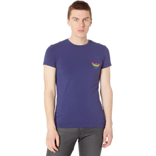 Emporio Armani Rainbow Logo Slim Fit T-Shirt