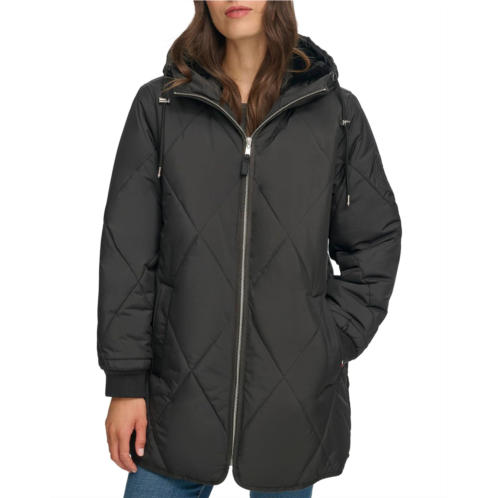 Tommy Hilfiger Zip-Up Quilted Coat