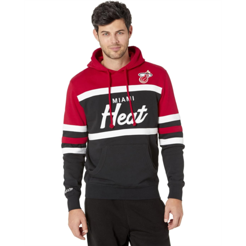 Mens Mitchell & Ness NBA Head Coach Hoodie Heat