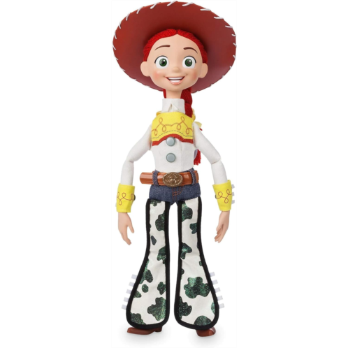 Disney Store Official Jessie Interactive Talking Action Figure from Toy Story, 15 Inches, Features 10+ English Phrases & Sounds, Interacts with Other Figures, Removable Hat, Ages 3
