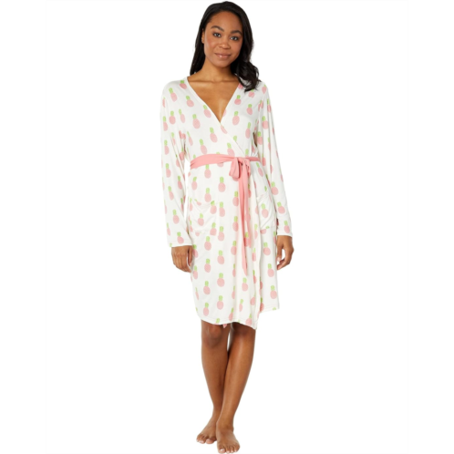 Kickee Pants Maternity Nursing Robe & Matching Layette Gown/Hat Set