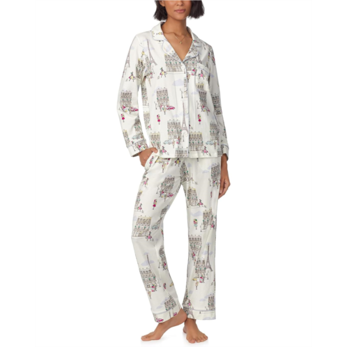 Womens Bedhead PJs Cotton Knit Long Sleeve Classic PJ Set