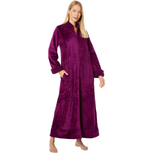 Natori Plush Sherpa Zip Caftan